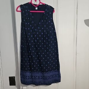 Old Navy Navy Blue Midi Dress